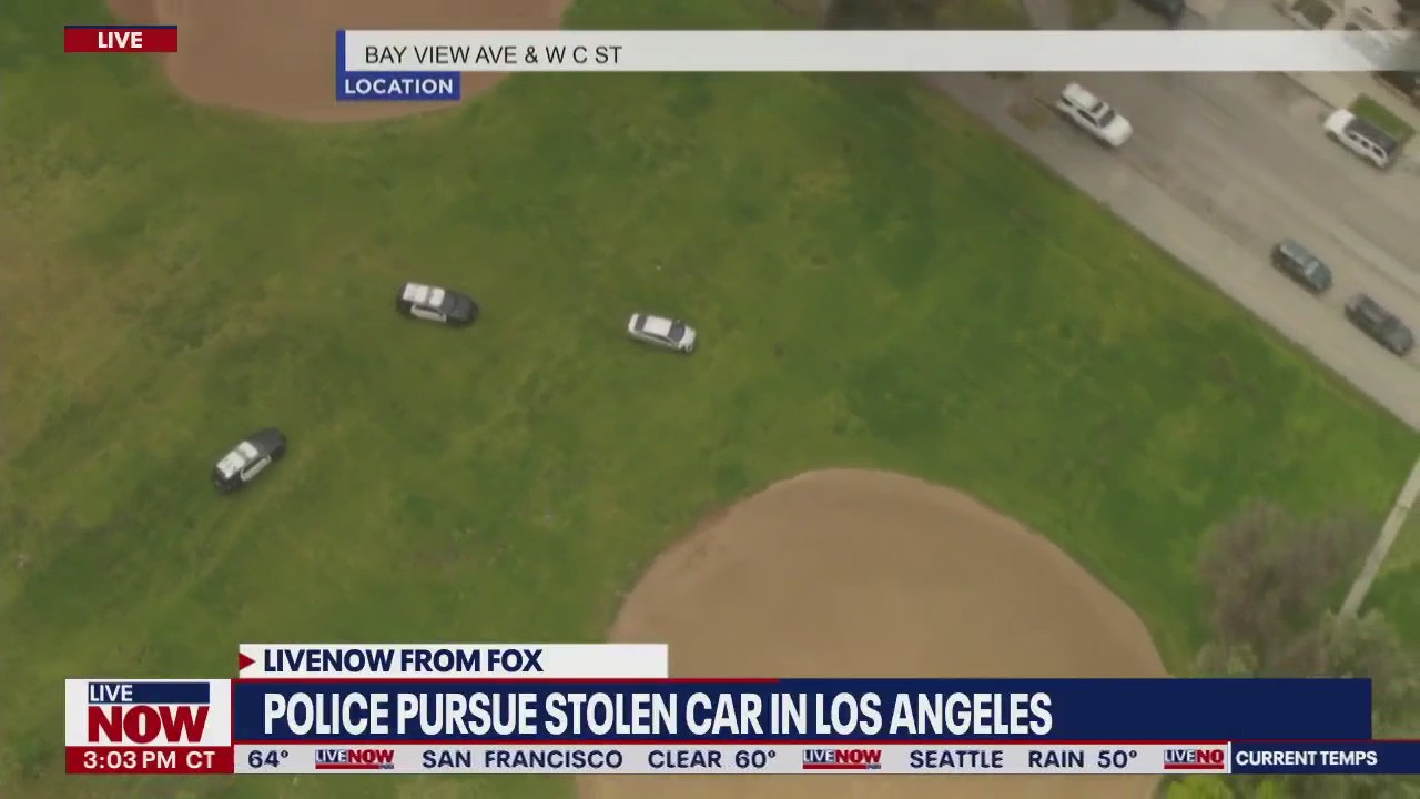 Crazy LA police chase: Suspect drives through playground, baseball park | LiveNOW from FOX