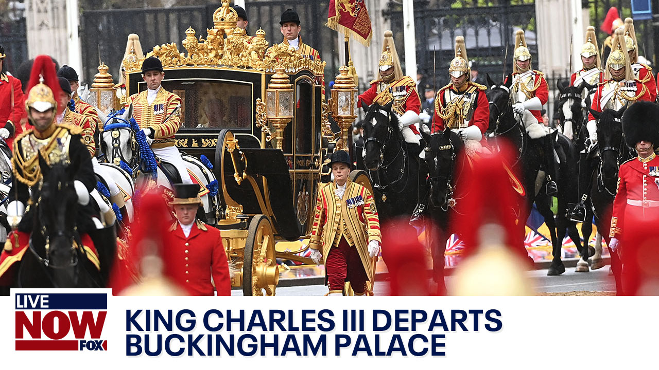 King's Coronation: King Charles III departs Buckingham Palace