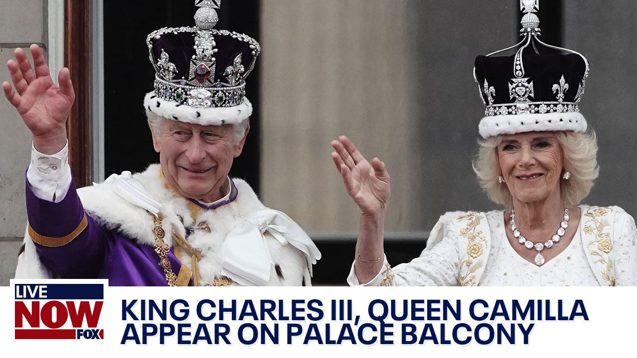 King Charles III makes first balcony appearance as monarch