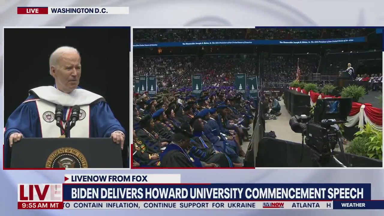 Biden delivers commencement speech at Howard
