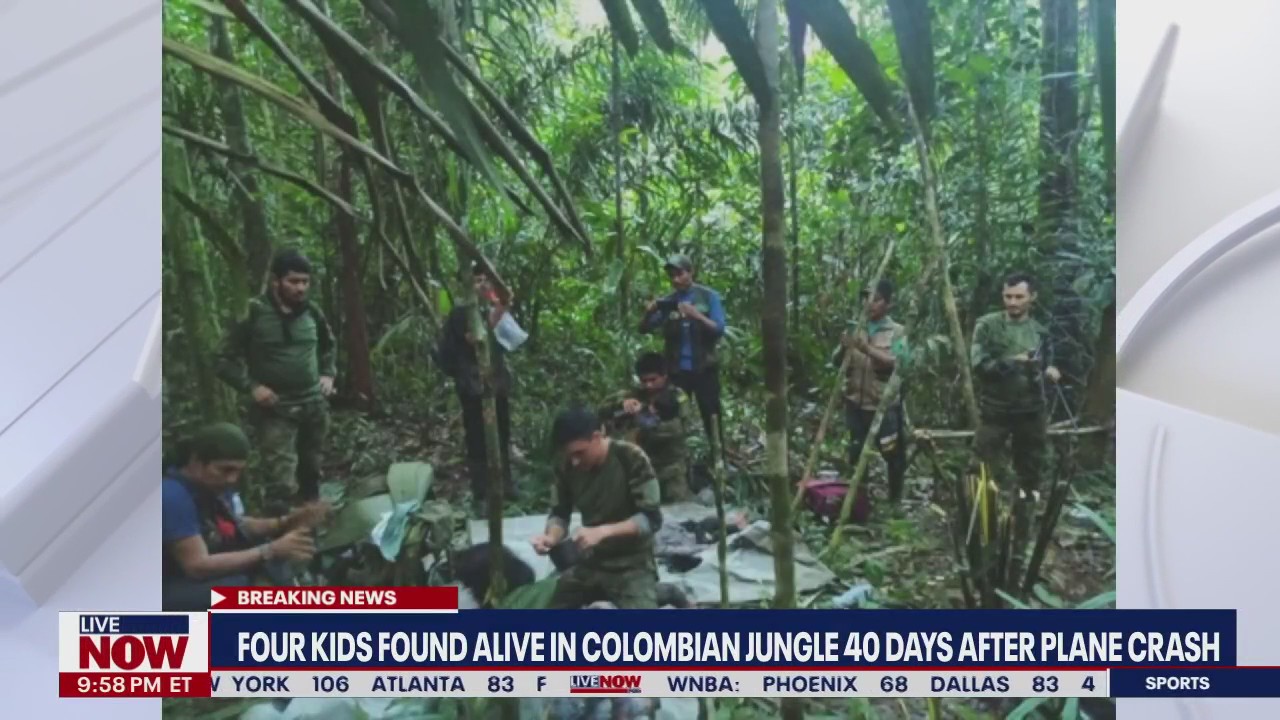 4 Colombian children rescued from jungle