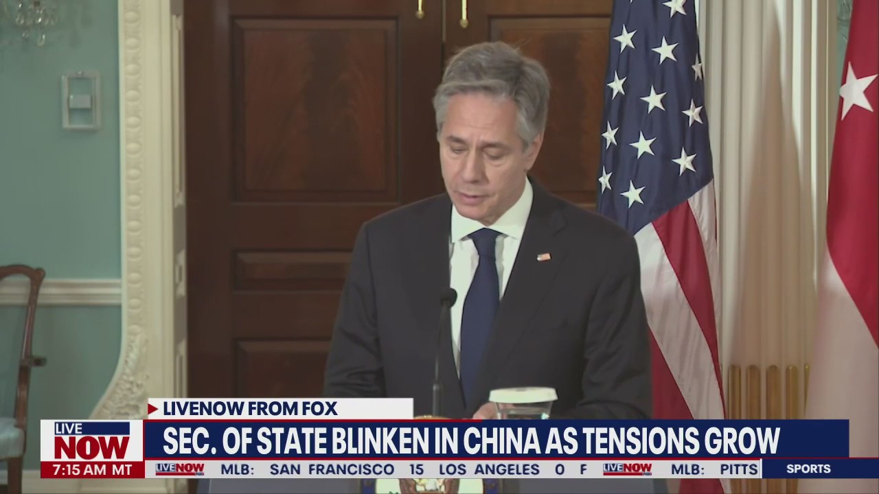 Blinken arrives in China