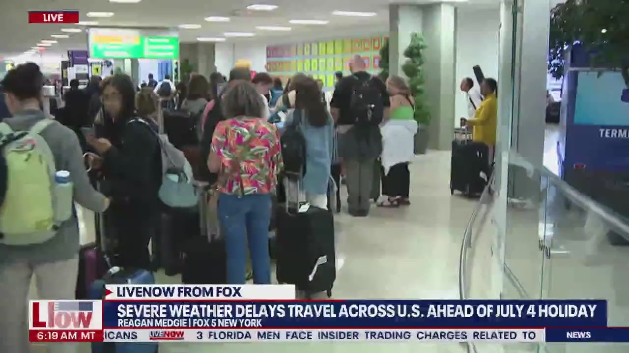 Travelers delayed at airports ahead of July 4