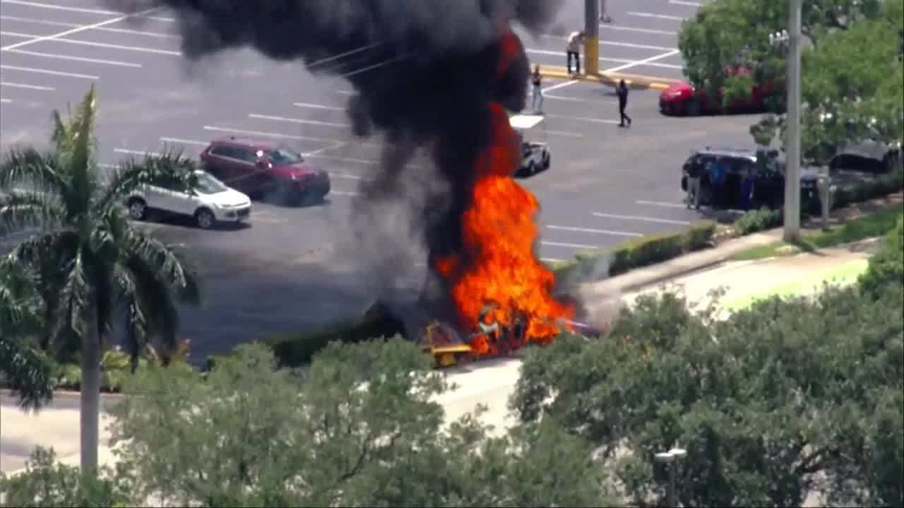 Video: Small plane bursts into flame | FOX 35 Orlando