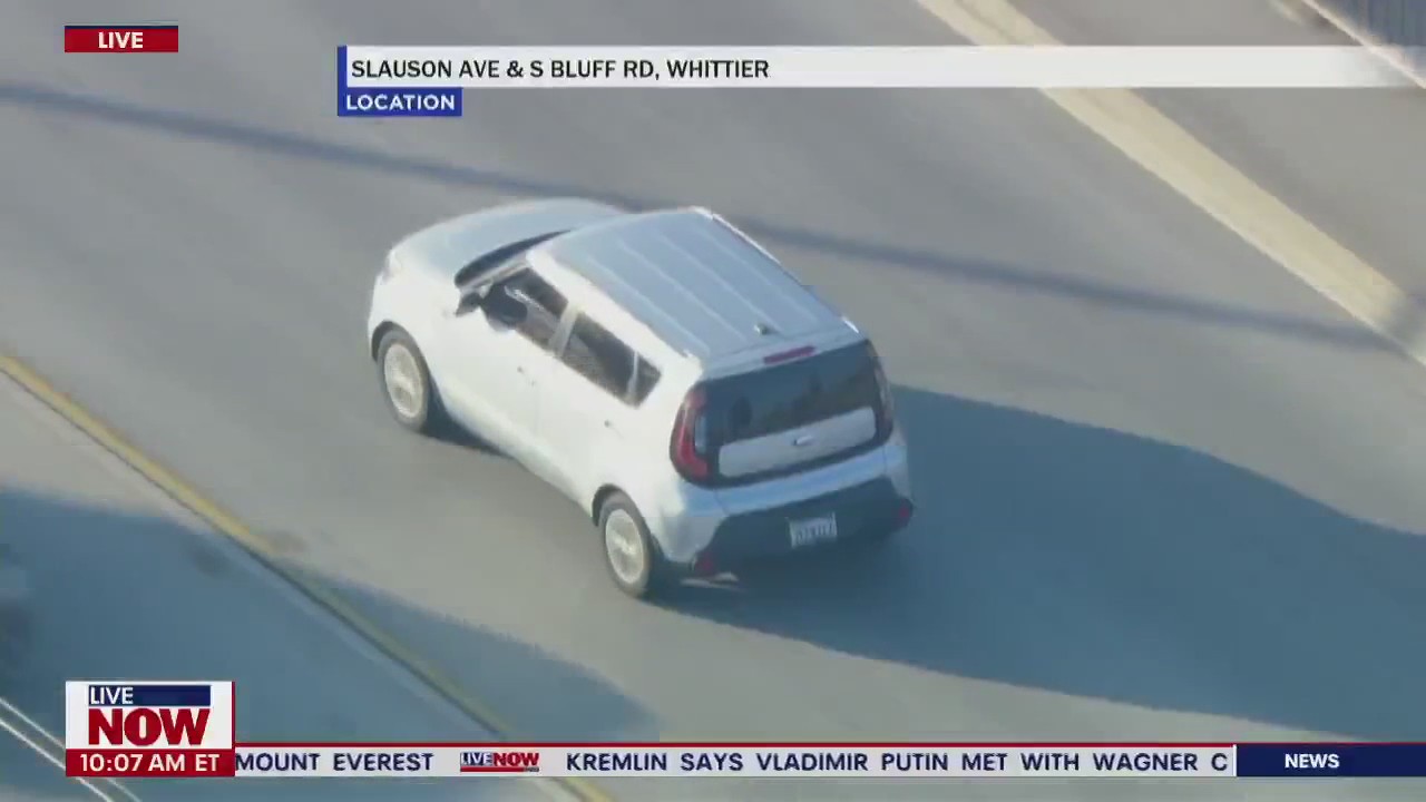 Calm police chase turns intense in LA | LiveNOW from FOX