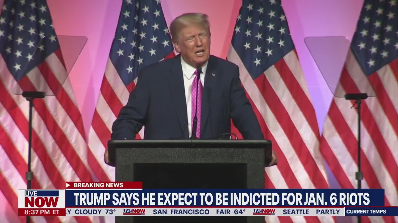 Trump expects to be indicted for Jan. 6