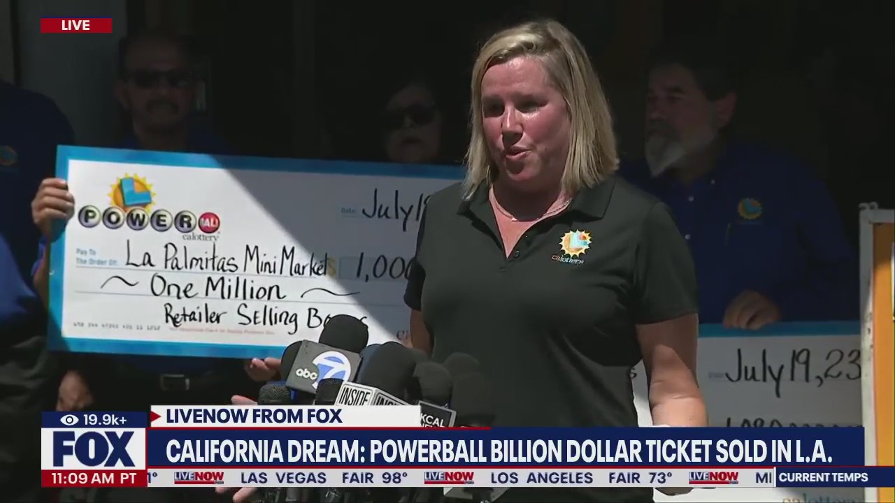 Billion-dollar powerball ticket sold in LA
