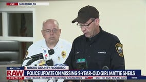 Bucks County flooding: Police believe body found is 2-year-old Mattie Shiels