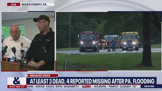 Deadly flooding: 3 dead, 4 missing in Pa.