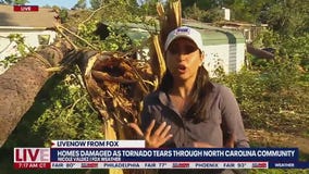 Extensive damage as tornado tears through NC