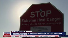 Death Valley approaches 130 degrees