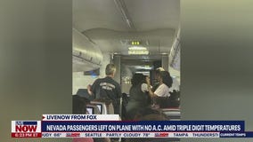 Airplane passengers stuck on plane in 111? heat