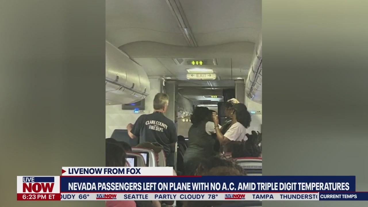 Airplane passengers stuck on plane in 111? heat