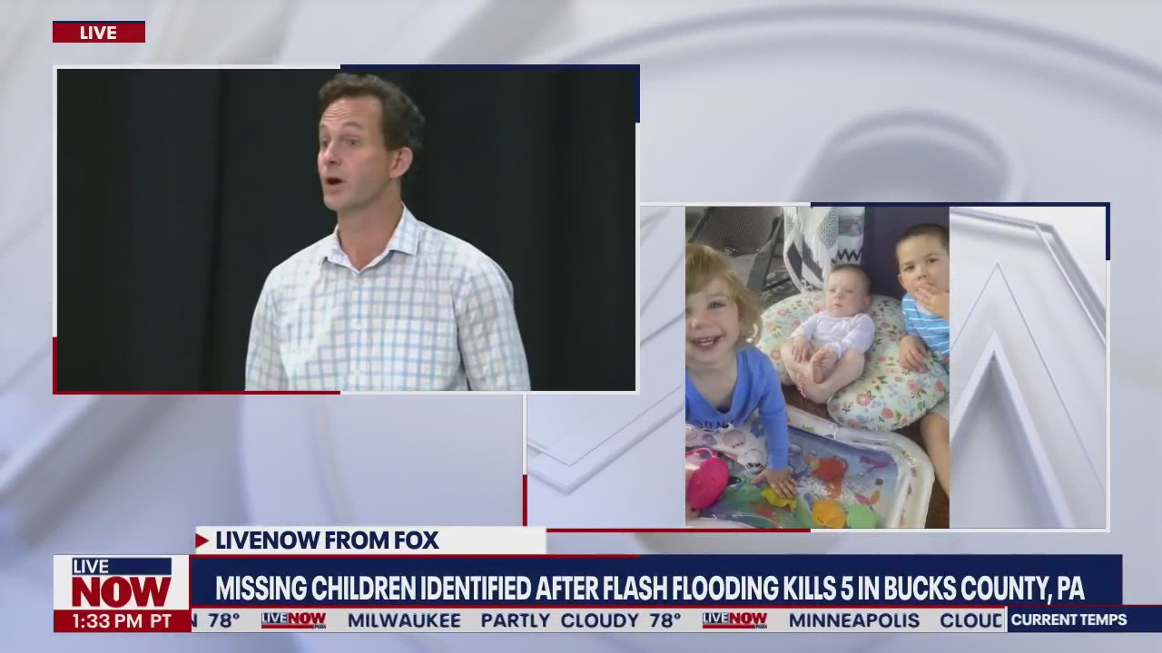 Bucks County flooding: missing children identified