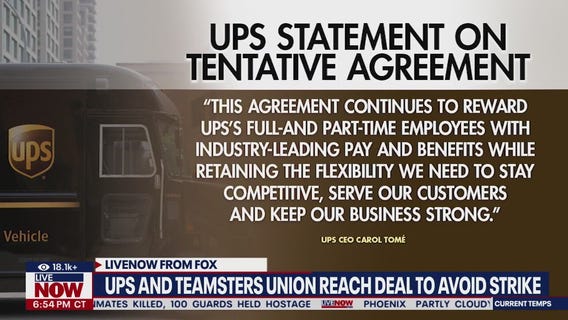 UPS reaches tentative deal, likely averting strike