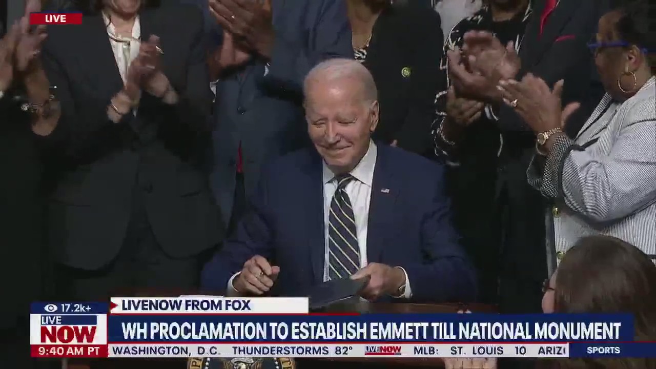 President Biden signs proclamation for Emmett Till monument
