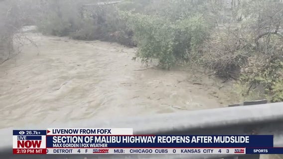 California's Malibu highway reopens after mudslide