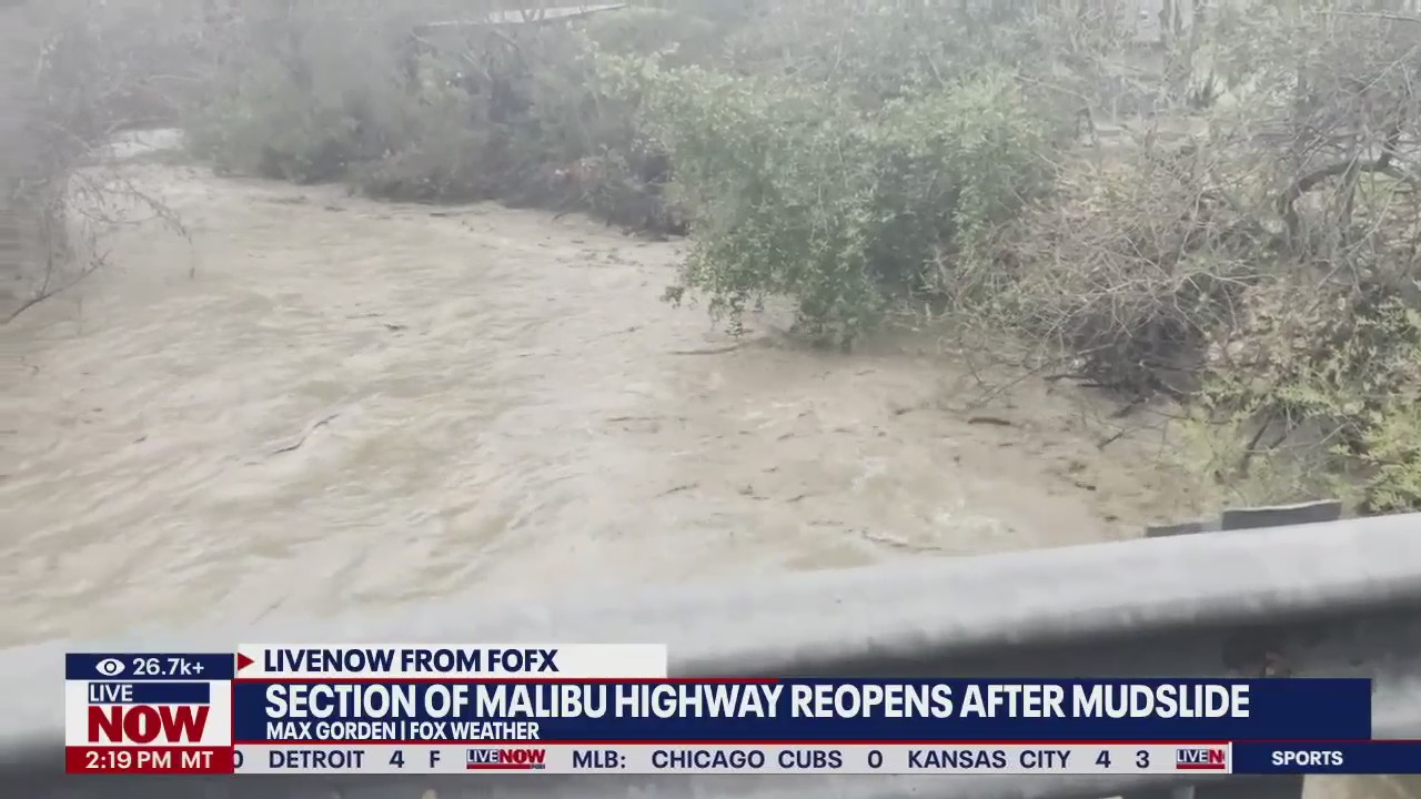 California's Malibu highway reopens after mudslide