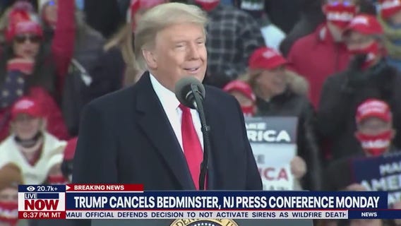 Trump cancels Bedminster press conference