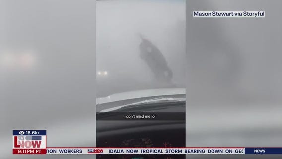 Hurricane Idalia: Car sent airborne during tornado in South Carolina
