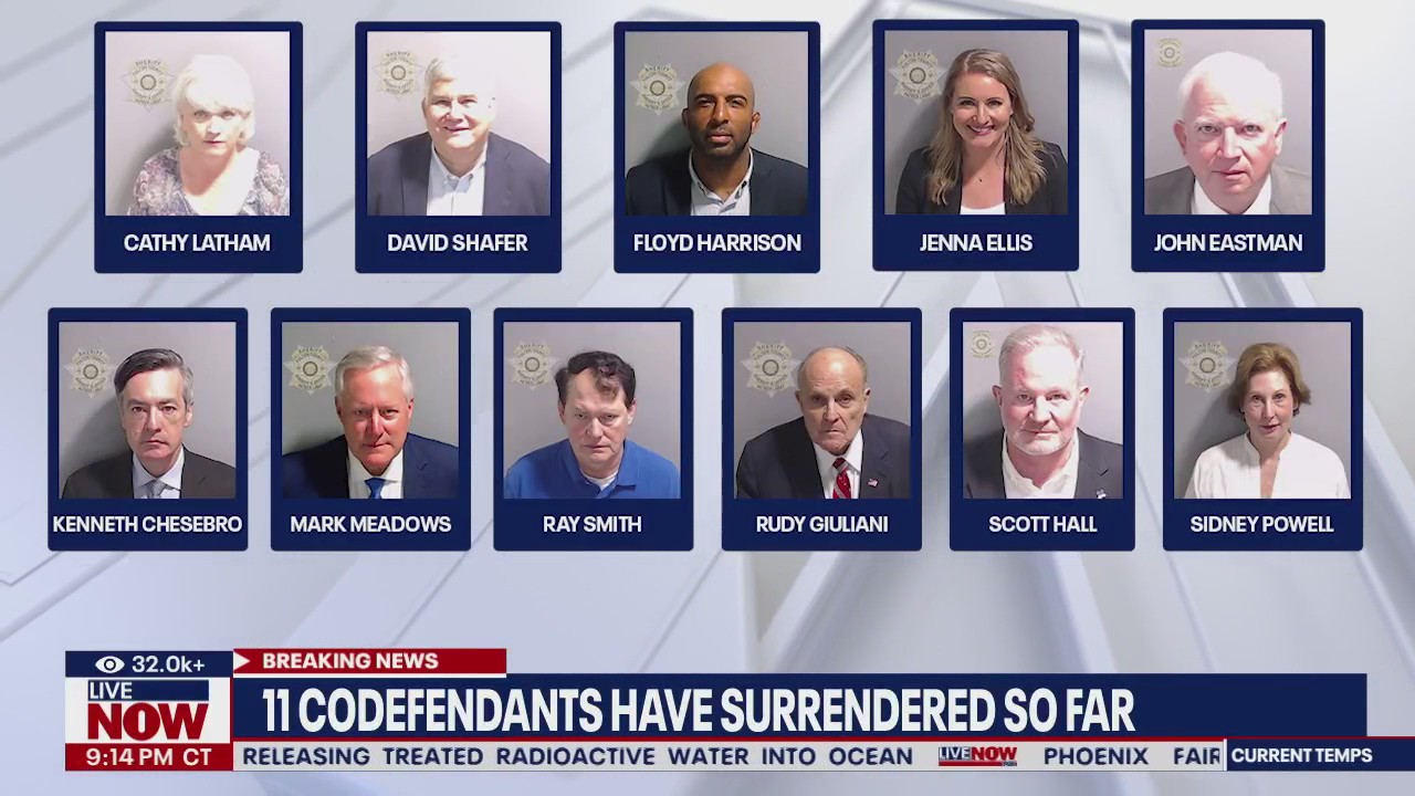 Trump case: How many codefendants surrendered