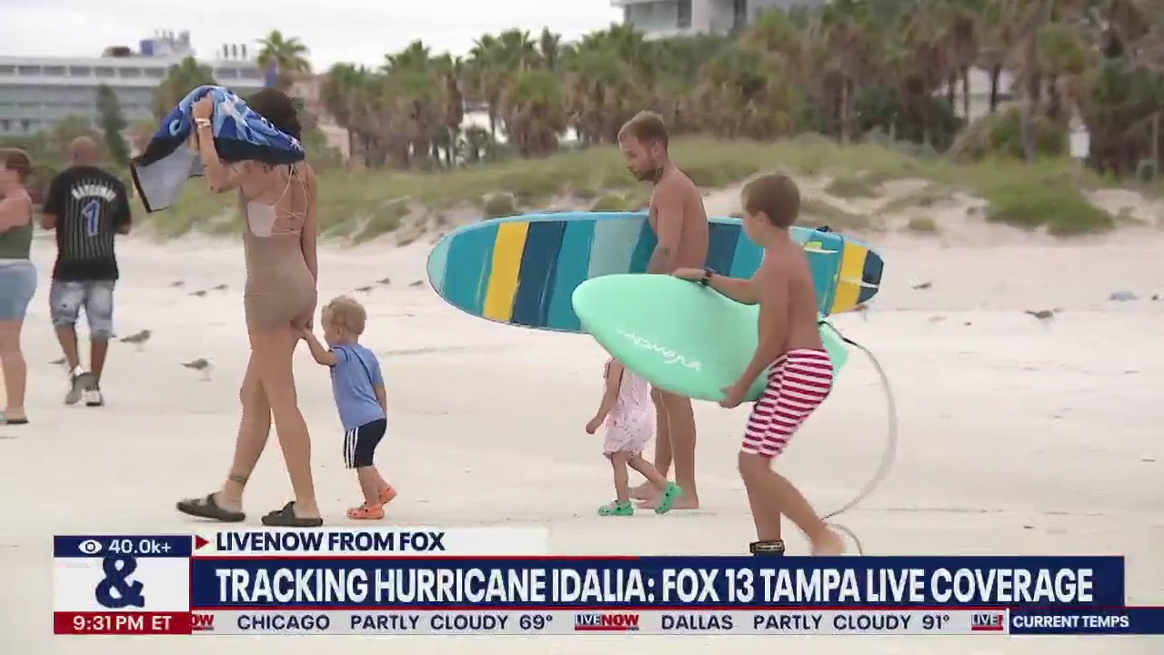 Idalia brings high surf to Florida's gulf coast