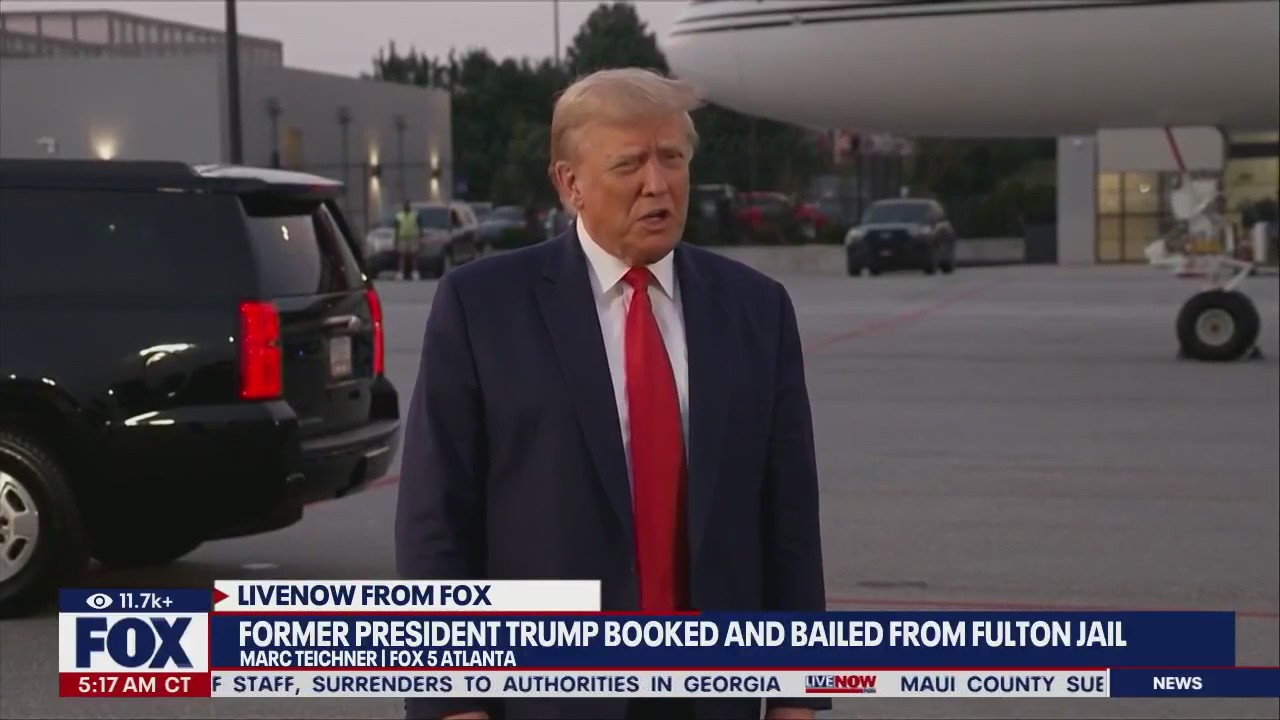 Trump surrenders to Fulton County jail