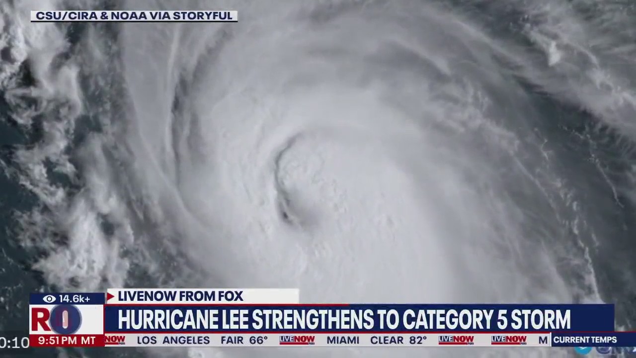 Hurricane Lee becomes a Category 5 storm