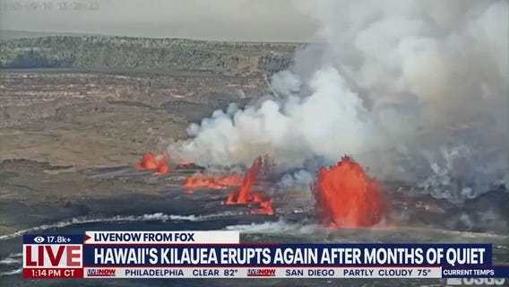 Kilauea erupts again after months of quiet