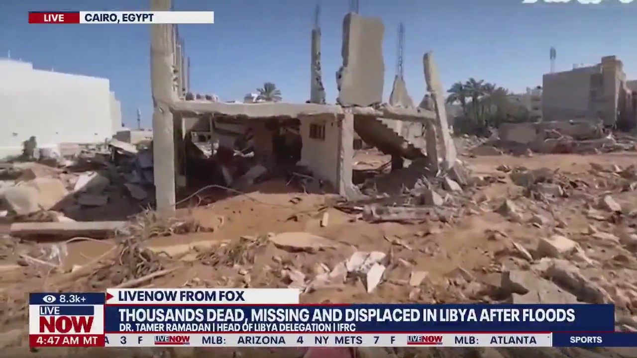 Thousands dead after floods in Libya