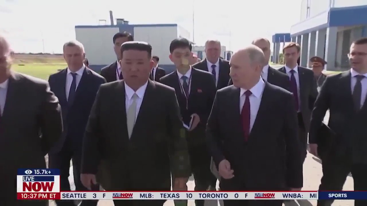 Kim Jong Un meets with Putin at summit