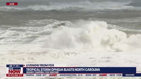 Ophelia makes landfall, lashing mid-Atlantic