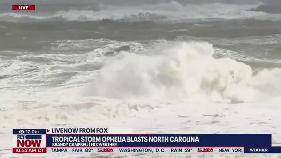 Ophelia makes landfall, lashing mid-Atlantic
