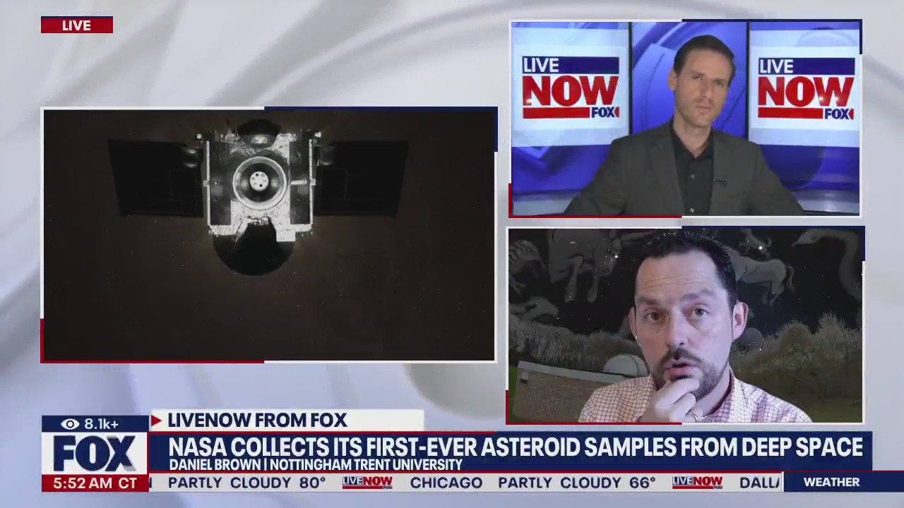 NASA collects asteroid samples from deep space