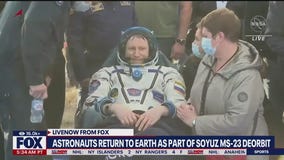 Soyuz MS-23 astronauts return to earth