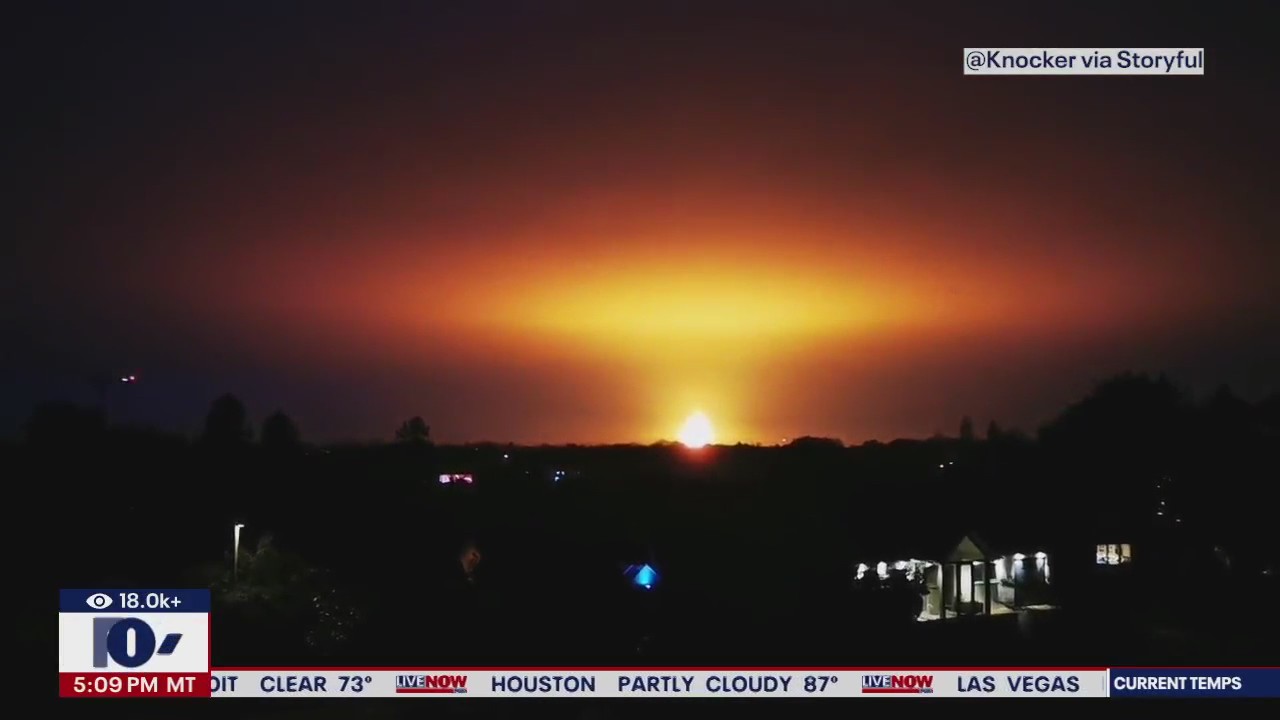 Huge fireball, explosion in Oxfordshire