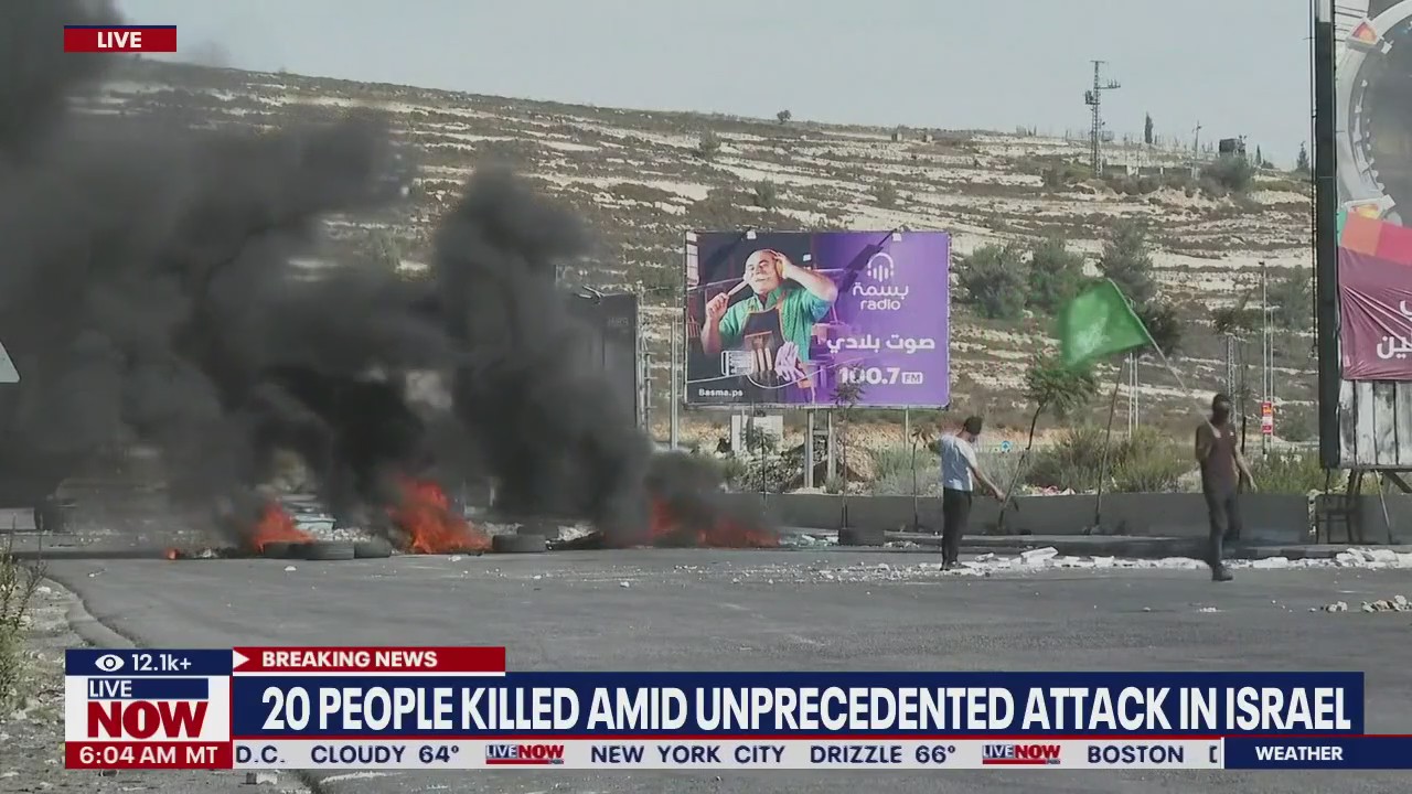 Hamas attacks Israel; authorities say dozens killed