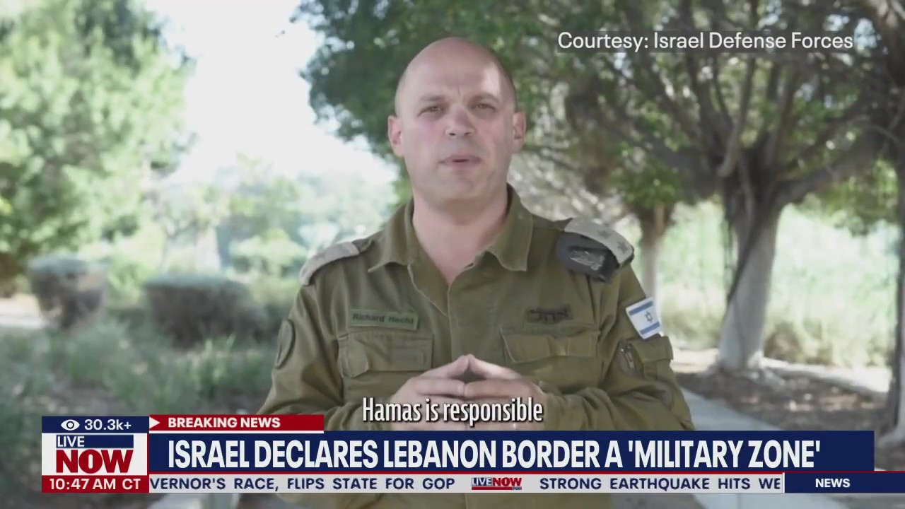 Israel-Lebanon border declared 'Military Zone'