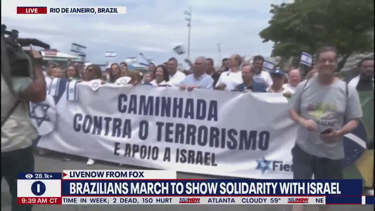 Brazilians march in solidarity with Israel