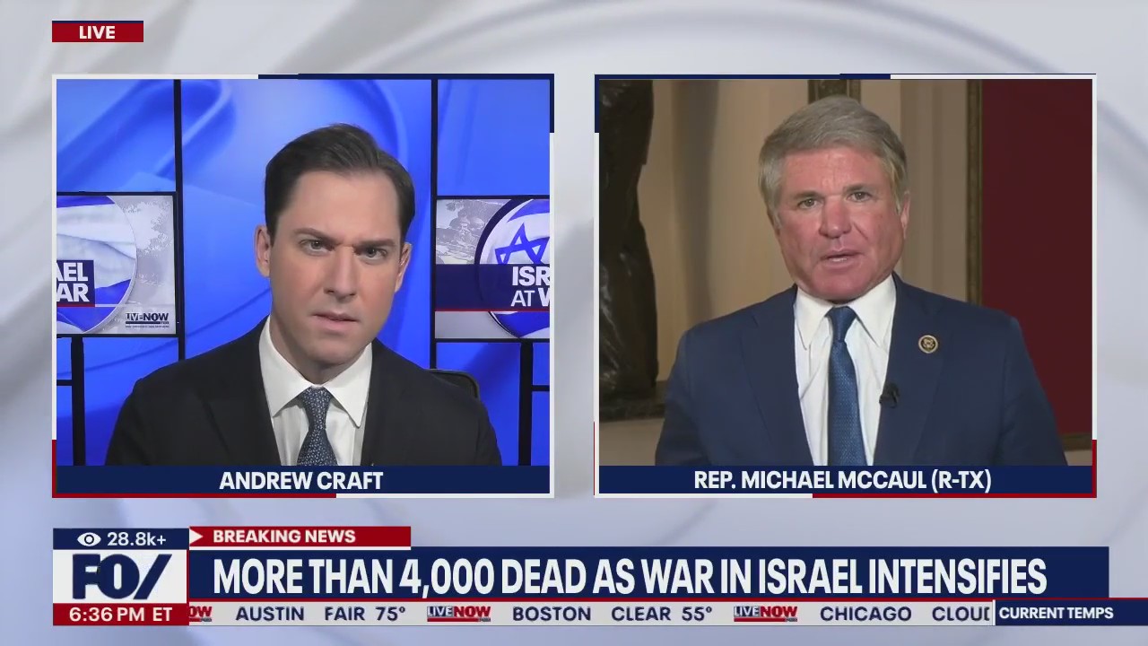 Rep. McCaul (R-TX) says Biden should visit Israel