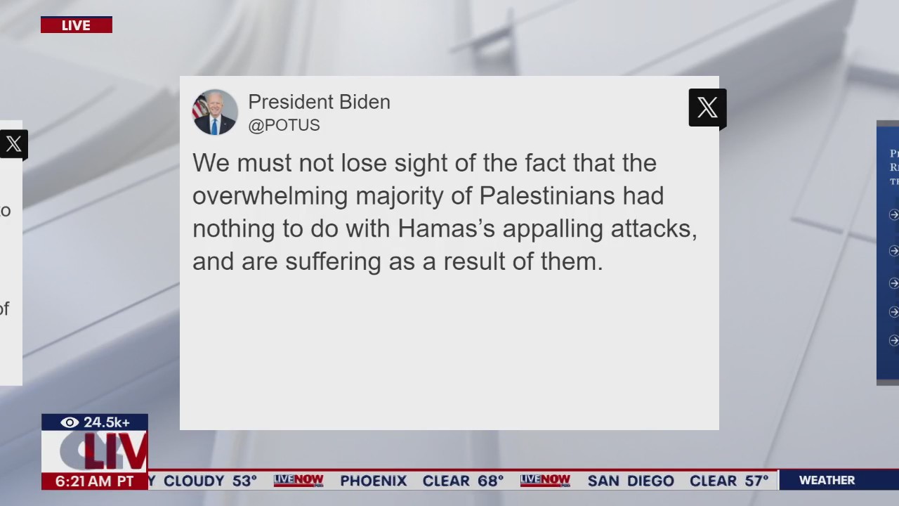 'X' reacts to Israel-Hamas war