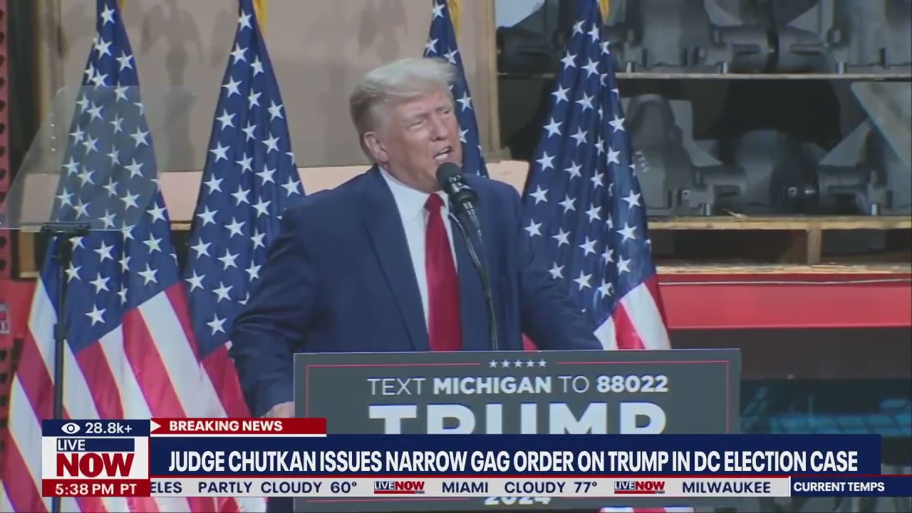 Judge imposes limited gag order on Donald Trump