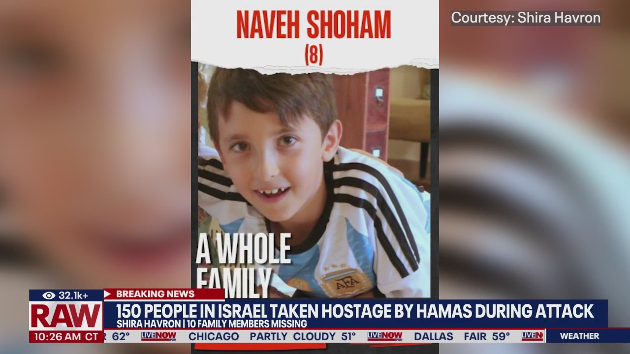 10 family members missing after Hamas attack