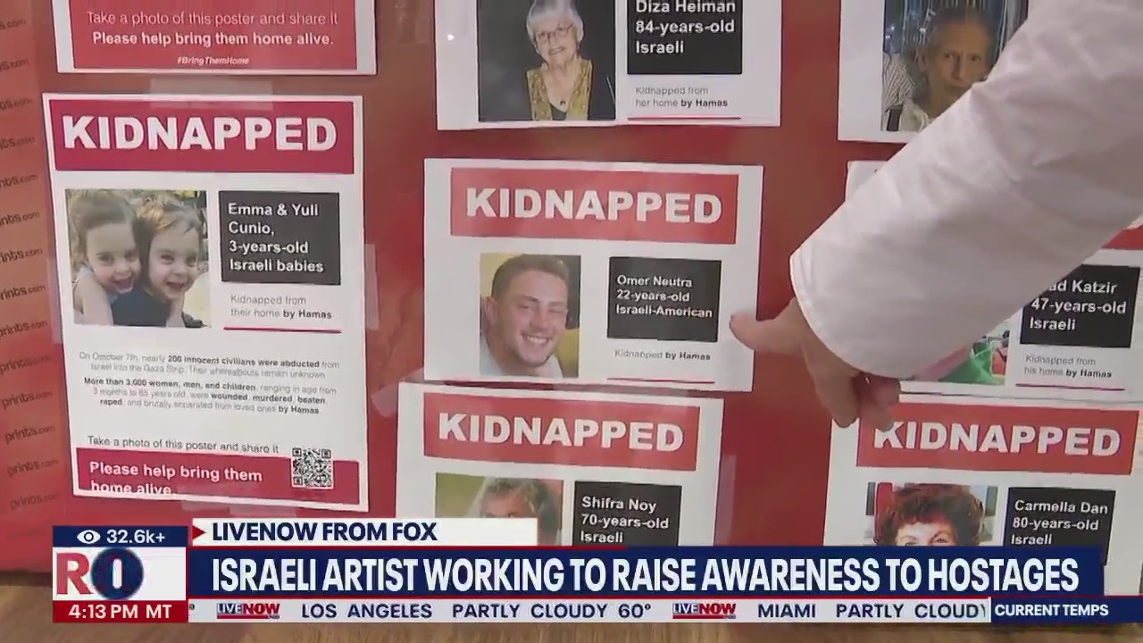 Artist raises awareness to bring hostage home