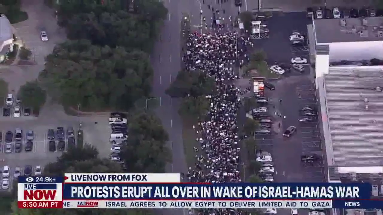 Protests erupt all over amid Israel-Hamas war