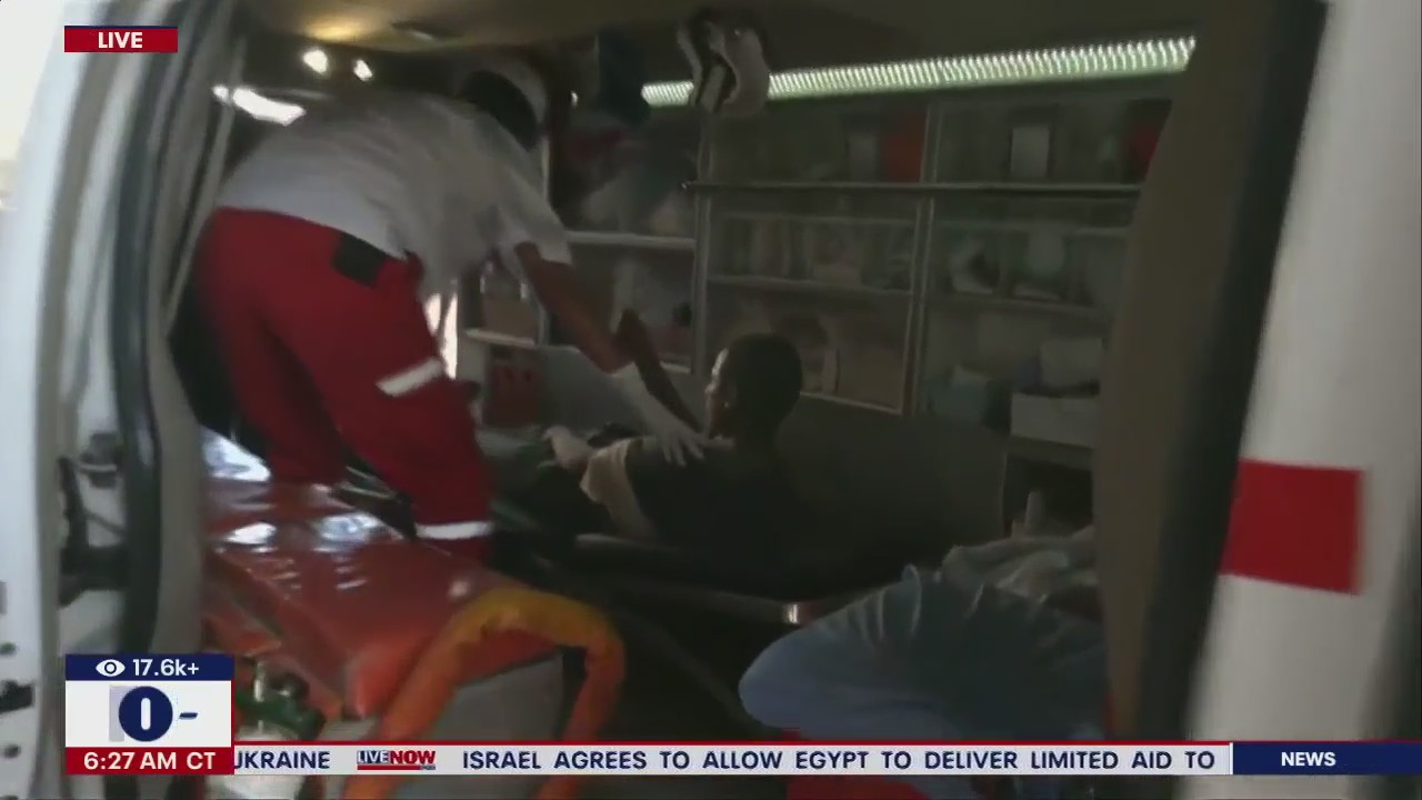 Israel war: Wounded civilians taken to hospital