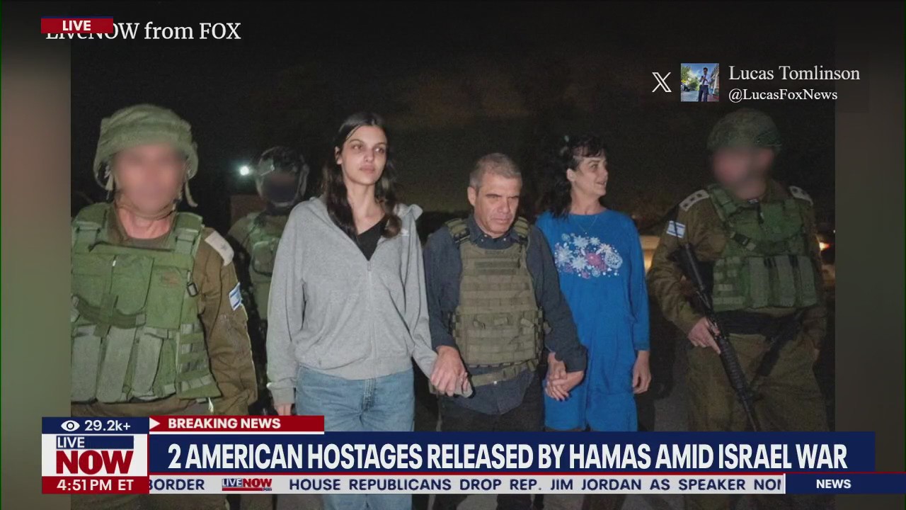 FIRST PHOTO: 2 American hostages released by Hamas