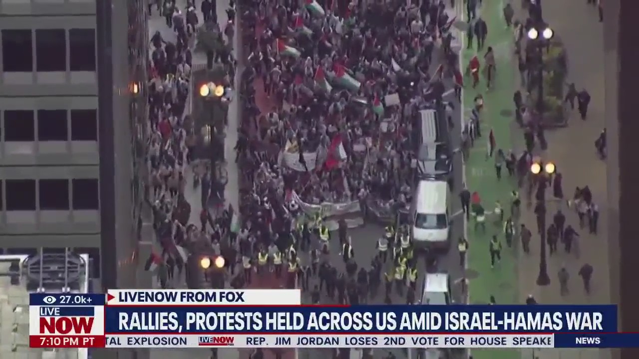 Rallies held across U.S. amid Israel-Hamas war