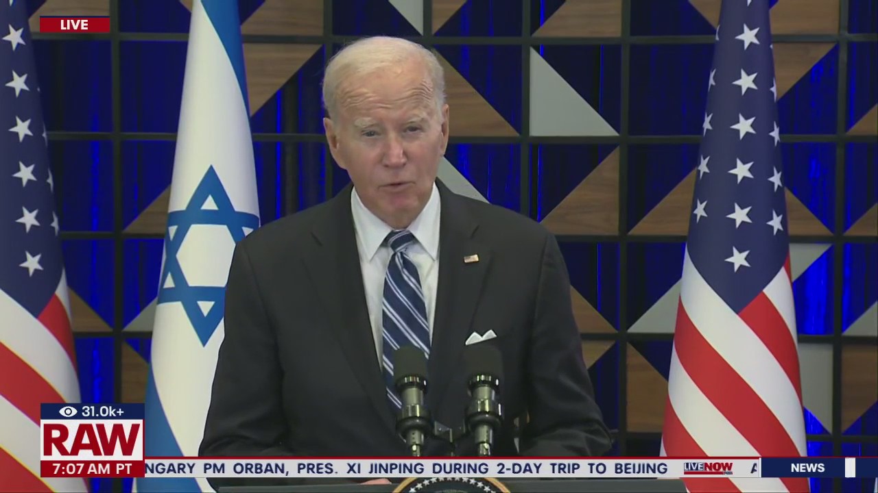 Biden compares Hamas attacks to 15 9/11's
