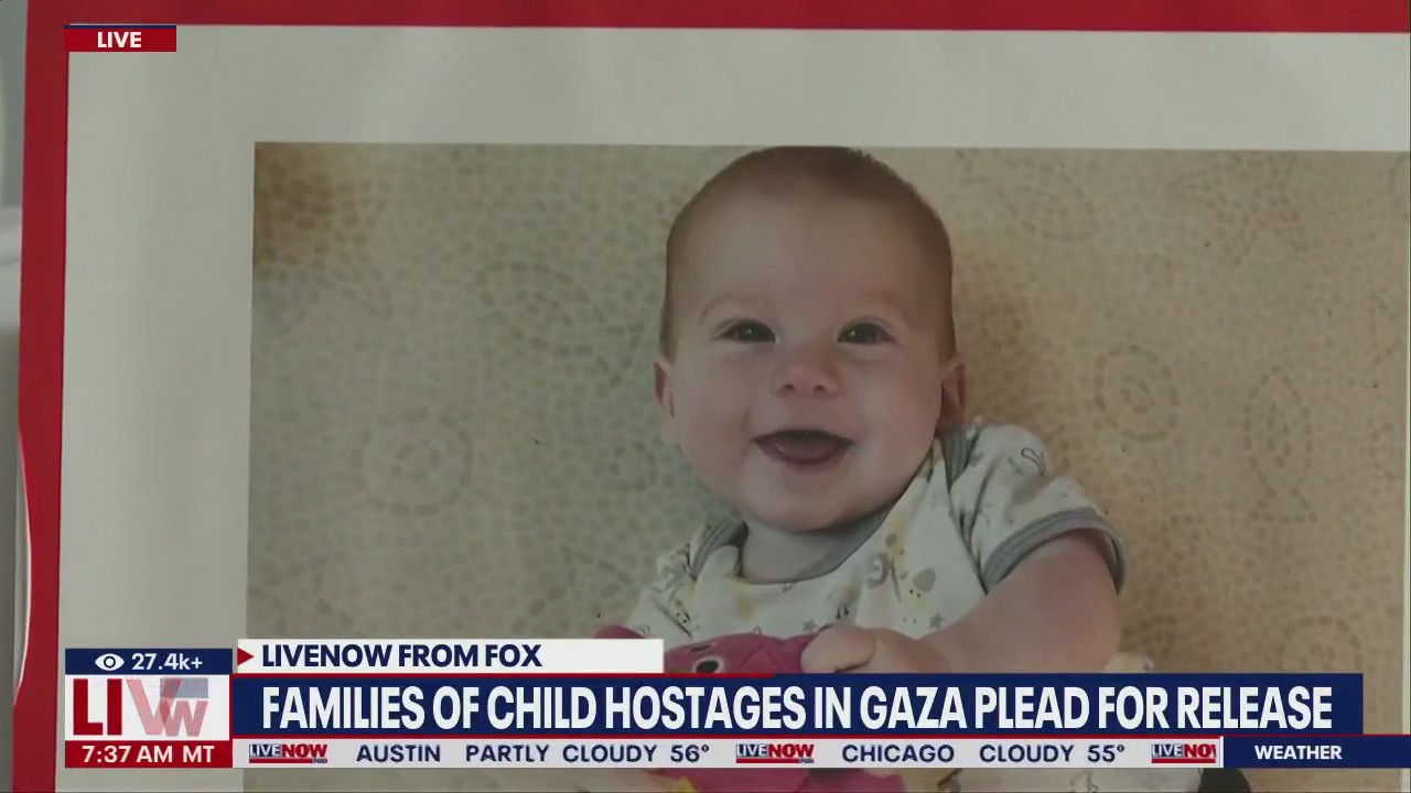 Families of child hostages in Gaza speak